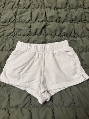 The North Face Women's Soft Fleece Shorts - White/Light Gray